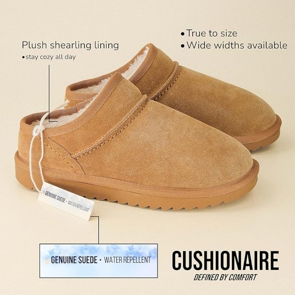 Cushionaire Hilo Genuine Suede Low Boot Slip-On in Chestnut  New - Picture 6 of 8